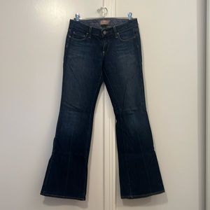 Paige premium Denim petite size 28 laurel canyon low rise boot cut jeans